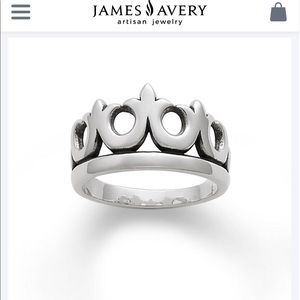 James Avery crown ring